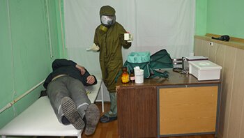 В рязанском УФСИН прошли учения для медицинских работников В рязанском УФСИН прошли учения для медицинских работников